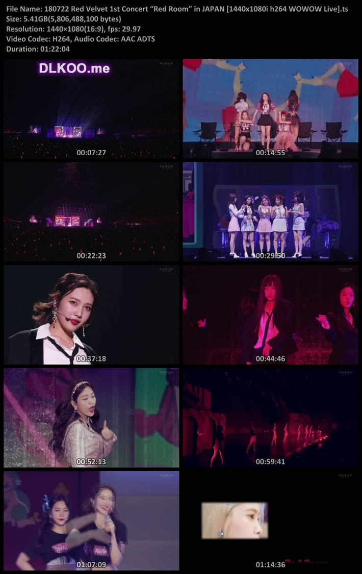 Red Velvet 1st Concert Red Room In Japan 1440x1080i H264 Wowow Live Ts