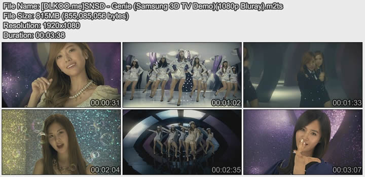 Mv 日韩 少女时代snsd Genie Samsung 3d Tv Demo Bluray M2t 1080p