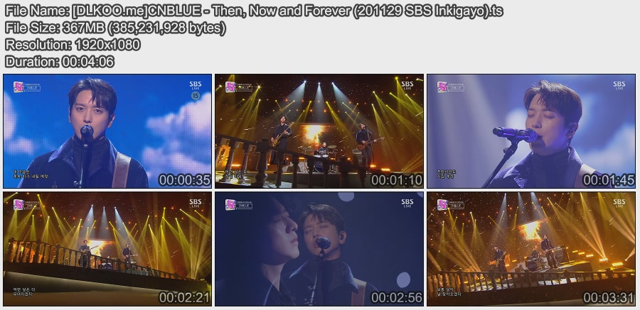 Mv Cnblue Then Now And Forever Live 1129 人气歌谣 1080i